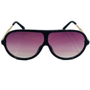 6058 | Black/Purple Aviator Sunglasses